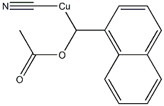 [Acetyloxy(1-naphthalenyl)methyl]cyanocopper(II) 구조식 이미지