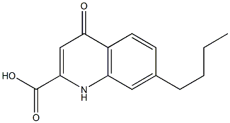 7-Butyl-1,4-dihydro-4-oxoquinoline-2-carboxylic acid Structure