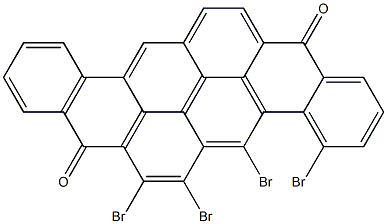 4,5,6,7-Tetrabromo-8,16-pyranthrenedione 구조식 이미지