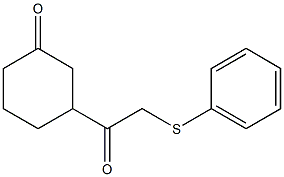 3-[1-Oxo-2-(phenylthio)ethyl]cyclohexan-1-one 구조식 이미지
