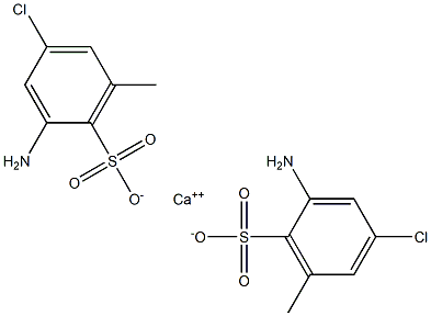 Bis(2-amino-4-chloro-6-methylbenzenesulfonic acid)calcium salt Structure