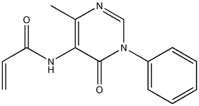 5-Acryloylamino-6-methyl-3-phenylpyrimidin-4(3H)-one Structure