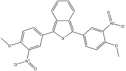 1,3-Di(3-nitro-4-methoxyphenyl)benzo[c]thiophene 구조식 이미지