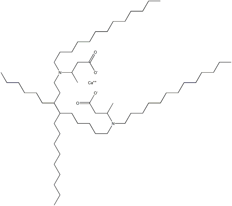 Bis[3-(ditridecylamino)butyric acid]calcium salt Structure