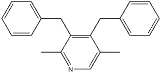 3,4-Dibenzyl-2,5-dimethylpyridine 구조식 이미지