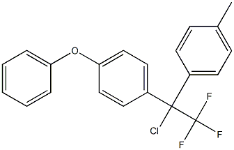 1-Chloro-1-(4-phenoxyphenyl)-1-(4-methylphenyl)-2,2,2-trifluoroethane 구조식 이미지