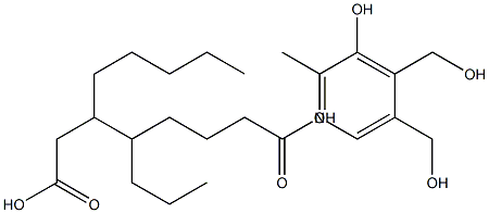 Pyridoxine 3,5'-dioctanoate Structure