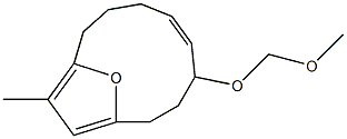 (5Z)-4-(Methoxymethoxy)-11-methyl-13-oxabicyclo[8.2.1]trideca-1(12),5,10-triene Structure