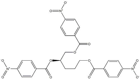 [R,(-)]-1,2,5-Pentanetriol tris(p-nitrobenzoate) Structure