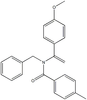 N-Benzyl-N-[1-(4-methoxyphenyl)ethenyl]-4-methylbenzamide 구조식 이미지