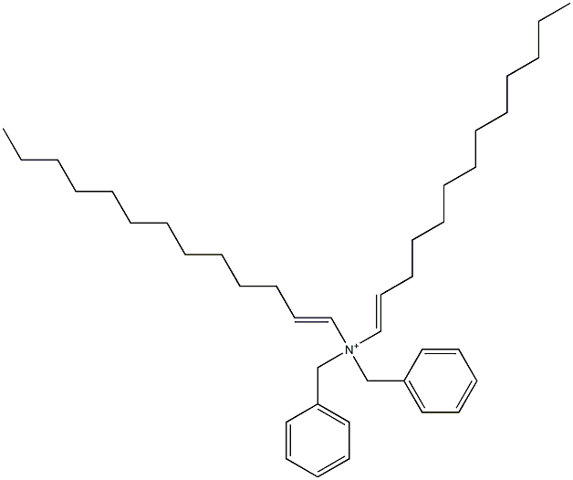 Di(1-tridecenyl)dibenzylaminium Structure