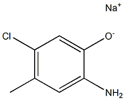 Sodium 2-amino-5-chloro-4-methylphenolate 구조식 이미지