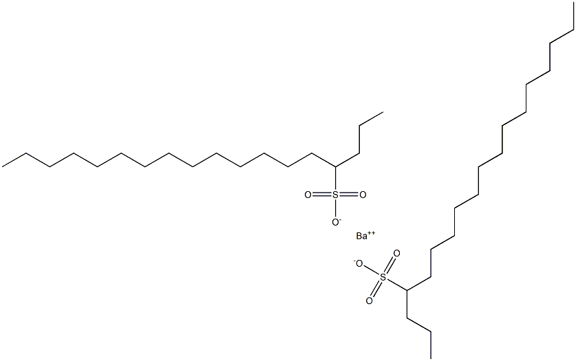 Bis(octadecane-4-sulfonic acid)barium salt Structure