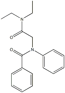 N-[(Diethylcarbamoyl)methyl]benzanilide Structure