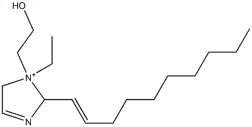 2-(1-Decenyl)-1-ethyl-1-(2-hydroxyethyl)-3-imidazoline-1-ium Structure