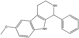 1,2,3,4-Tetrahydro-6-methoxy-1-phenyl-9H-pyrido[3,4-b]indole Structure