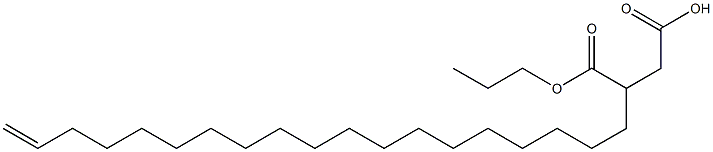 3-(18-Nonadecenyl)succinic acid 1-hydrogen 4-propyl ester Structure