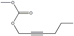 Carbonic acid methyl 2-hexynyl ester 구조식 이미지