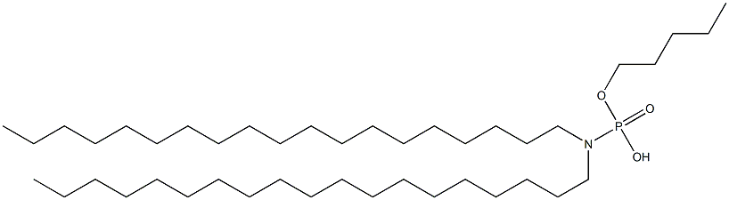 N,N-Dinonadecylamidophosphoric acid hydrogen pentyl ester 구조식 이미지