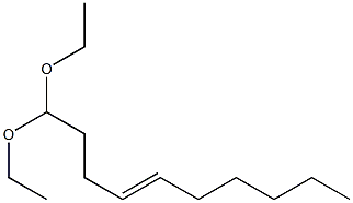 (4E)-1,1-Diethoxy-4-decene Structure