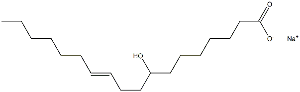 (E)-8-Hydroxy-11-octadecenoic acid sodium salt 구조식 이미지