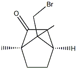 [1R,4R,(+)]-9-Bromobornane-2-one 구조식 이미지