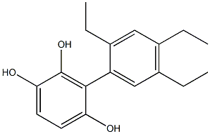 3-(2,4,5-Triethylphenyl)benzene-1,2,4-triol 구조식 이미지