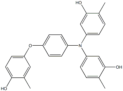 N,N-Bis(3-hydroxy-4-methylphenyl)-4-(4-hydroxy-3-methylphenoxy)benzenamine 구조식 이미지