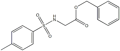 2-[(4-Methylphenyl)sulfonylamino]acetic acid benzyl ester Structure