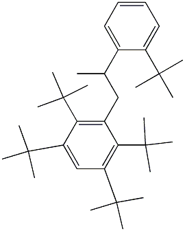 1-(2,3,5,6-Tetra-tert-butylphenyl)-2-(2-tert-butylphenyl)propane 구조식 이미지