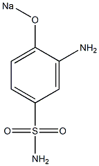 3-Amino-4-sodiooxybenzenesulfonamide Structure