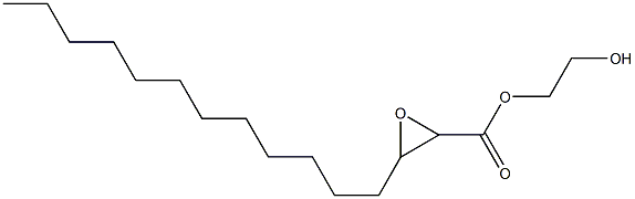 2,3-Epoxypentadecanoic acid 2-hydroxyethyl ester 구조식 이미지