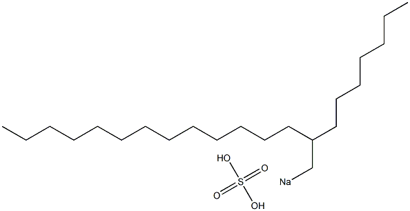 Sulfuric acid 2-heptylpentadecyl=sodium salt 구조식 이미지