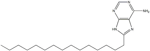 6-Amino-8-pentadecyl-9H-purine 구조식 이미지