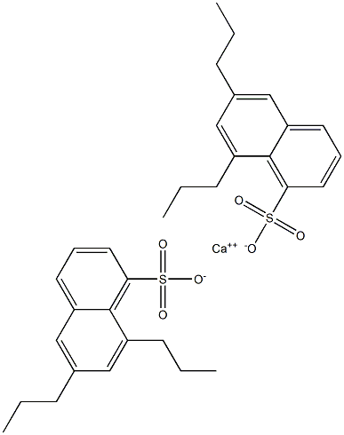 Bis(6,8-dipropyl-1-naphthalenesulfonic acid)calcium salt Structure