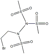 1-(2-Bromoethyl)-1,2,2-tris(methylsulfonyl)hydrazine 구조식 이미지