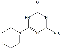 4-Amino-6-morpholino-1,3,5-triazin-2(1H)-one Structure