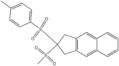 2,3-Dihydro-2-(methylsulfonyl)-2-(4-methylphenylsulfonyl)-1H-benz[f]indene Structure