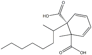 (-)-Phthalic acid 1-methyl 2-[(R)-1-methylheptyl] ester 구조식 이미지
