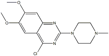 2-[4-Methyl-1-piperazinyl]-4-chloro-6,7-dimethoxyquinazoline Structure