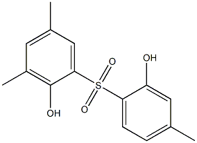 2,2'-Dihydroxy-3,4',5-trimethyl[sulfonylbisbenzene] Structure
