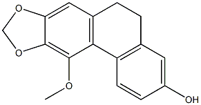 5,6-Dihydro-11-methoxyphenanthro[2,3-d][1,3]dioxol-3-ol 구조식 이미지