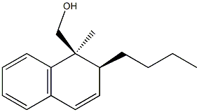 (1S,2S)-1-Methyl-2-butyl-1,2-dihydronaphthalene-1-methanol Structure