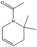 1-Acetyl-1,2,3,6-tetrahydro-2,2-dimethylpyridine 구조식 이미지