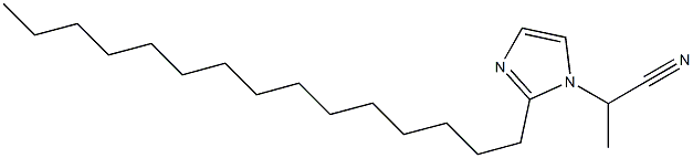 1-(1-Cyanoethyl)-2-pentadecyl-1H-imidazole Structure