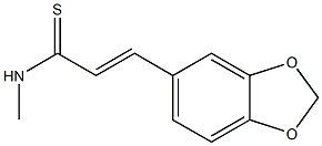 N-Methyl-3-(1,3-benzodioxol-5-yl)-2-propenethioamide 구조식 이미지