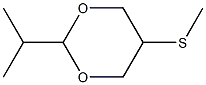 2-Isopropyl-5-(methylthio)-1,3-dioxane 구조식 이미지