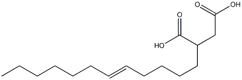 7-Tetradecene-1,2-dicarboxylic acid Structure