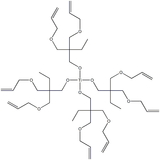 Tetrakis[2,2-bis(allyloxymethyl)butoxy]titanium(IV) 구조식 이미지