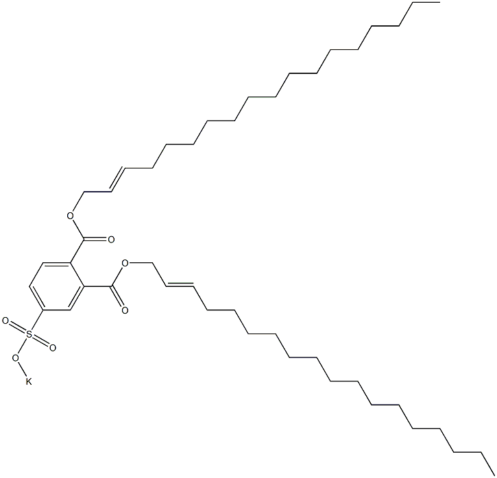 4-(Potassiosulfo)phthalic acid di(2-octadecenyl) ester Structure